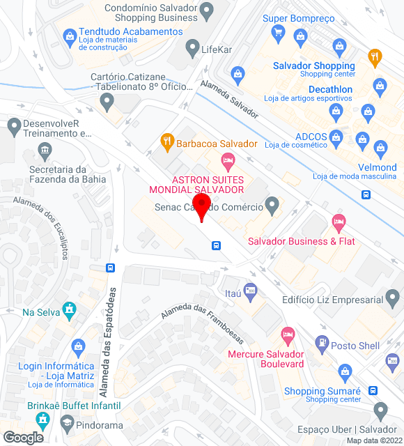 Mapa da localização