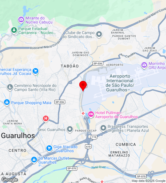 Mapa da localização