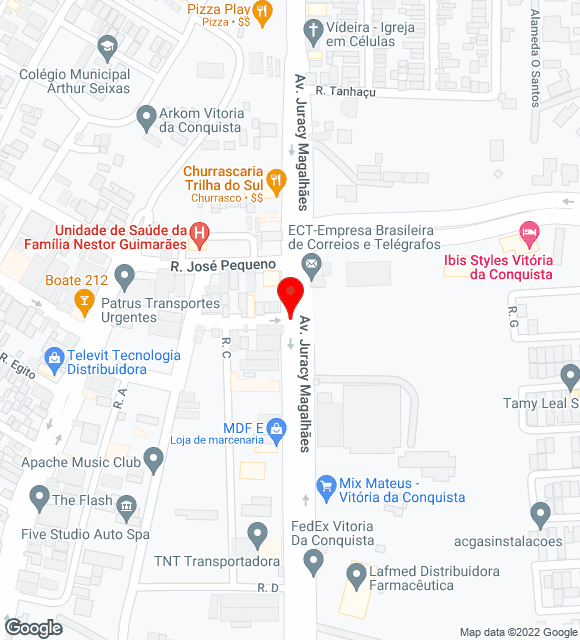 Mapa da localização